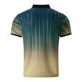 thumbnail image 6 of FUZHIQ Men's Polo Shirts Short Sleeve Gradient Vertical Striped Print Casual Golf Polo Breathable Soft Fabric Business Work Daily Wear Fashion Collared Shirt,XXL, 6 of 6