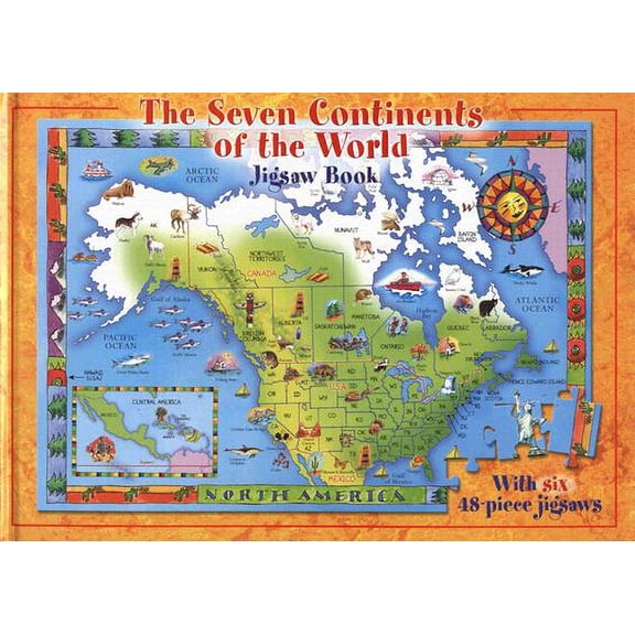 The Seven Continents of the World Jigsaw Book [With Six 48-Piece Jigsaws]