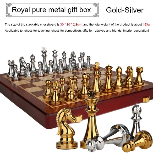 Juego de ajedrez medieval FLhrweasw con tablero de madera Piezas universales