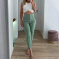 thumbnail image 5 of TRAF-ropa de oficina a la moda, pantalones de cintura alta para mujer, pantalones formales, trajes de oficina, pantalones lápiz, pantalones negros, rosas y blancos para mujer, 5 of 5