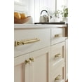 thumbnail image 2 of Amerock Maymont 1-5/8 inch (41mm) Length Square Golden Champagne Cabinet Knob Backplate, 2 of 7