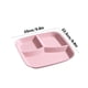 thumbnail image 3 of Platos divididos de 25 cm para niños y adultos | Bandeja con 3 compartimentos | Plástico reutilizable de fibra de paja | Apto para microondas y lavavajillas | Paquete de 1, 3 of 6