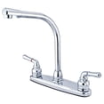 thumbnail image 2 of Kingston Brass GKB751SP  GKB751SP Water Saving Magellan Centerset Kitchen Faucet with Matching Side Sprayer, Chrome, 2 of 7