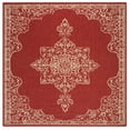 thumbnail image 5 of SAFAVIEH Indoor Outdoor BHS180Q Beach House Red / Creme Rug, 5 of 8