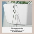 thumbnail image 5 of Hanging Planter, Wall Planter, Indoor Plant Pot with Rope, Plastic, White Grey Sky Blue, for Herbs Succulents, Home Office Decor, 5 of 6
