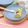 thumbnail image 5 of 1PCS/12PCS 9Inch Lightweight Wheat Straw Plates Plastic Plates Reusable Assorted Colors Dinnerware Sets Dishwasher Safe Light green1PCS 9 inches, 5 of 5