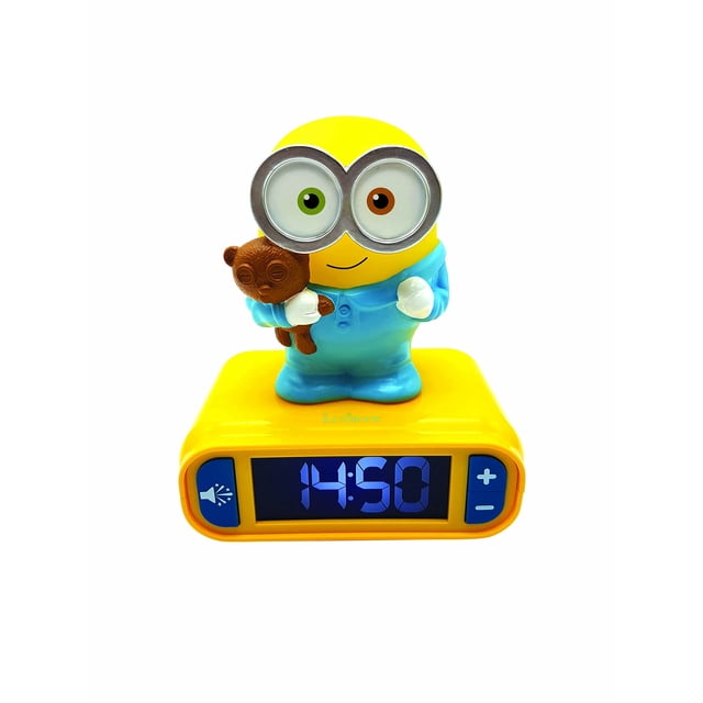 Despertador LexiBook Minions Bob con luz nocturna para niños