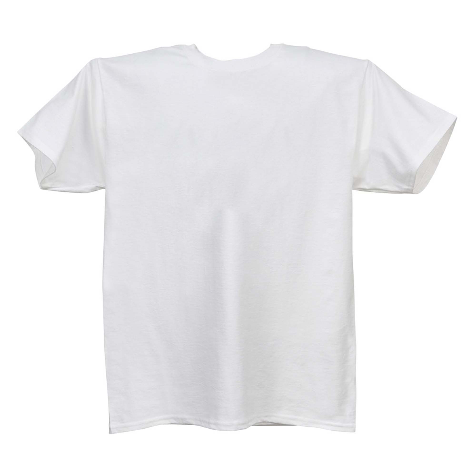 44" White Hanes TShirt Plain Large