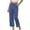 *Blue, variant on ClodeEU Women's Summer Straight Leg Capri Jeans with Pockets ,Solid Color Casual Denim Cropped Pants Black,Womens Plus S