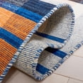 thumbnail image 5 of SAFAVIEH Striped Kilim Mirko Striped Area Rug, Orange/Blue, 9' x 12', 5 of 11