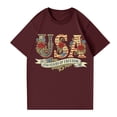 thumbnail image 5 of ASDFVBKG On Back Flag 250 Years of Freedom 1776-2026 250th Birthday T-Shirt Red S, 5 of 5