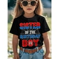 thumbnail image 1 of Spider Web Birthday Party Sister of The Birthday Boy Funny Aesthetic Graphic Kid TShirt Popular Kid T Shirts Street Tees Tops for Kid, 1 of 6