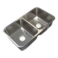 thumbnail image 2 of Fregadero Tarja Submontar Doble Tina Acero Inox Cal 22 Cuadr, 2 of 4
