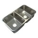 thumbnail image 2 of Fregadero Tarja Submontar Doble Tina Acero Inox Cal 22 Cuadr, 2 of 4