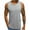 Gray, variant on Mens Plus Size Shirts Fashion Personality Men's Summer Casual Slim Sleeveless T Shirt Top Blouse