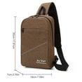 thumbnail image 5 of Men's Sling Bag Splash-proof USB Port Reflective Strip Chest Bag Sling Backpack, 5 of 5
