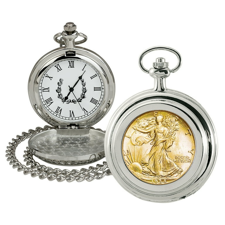 Walking liberty pocket watch sale