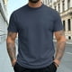 thumbnail image 5 of Ceisia Men's Slim Fit Short-Sleeve Mock Neck Basic T-Shirt Solid Color Spring Summer Shirt Gift, 5 of 9