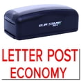 thumbnail image 1 of Large Pre-Inked Letter Post Economy Stamp, Slim 1854, Ultra Slim Design, Impression Size 1-13/16" by 2-1/2", Up to 25,000 Impressions - Red Ink, 1 of 10