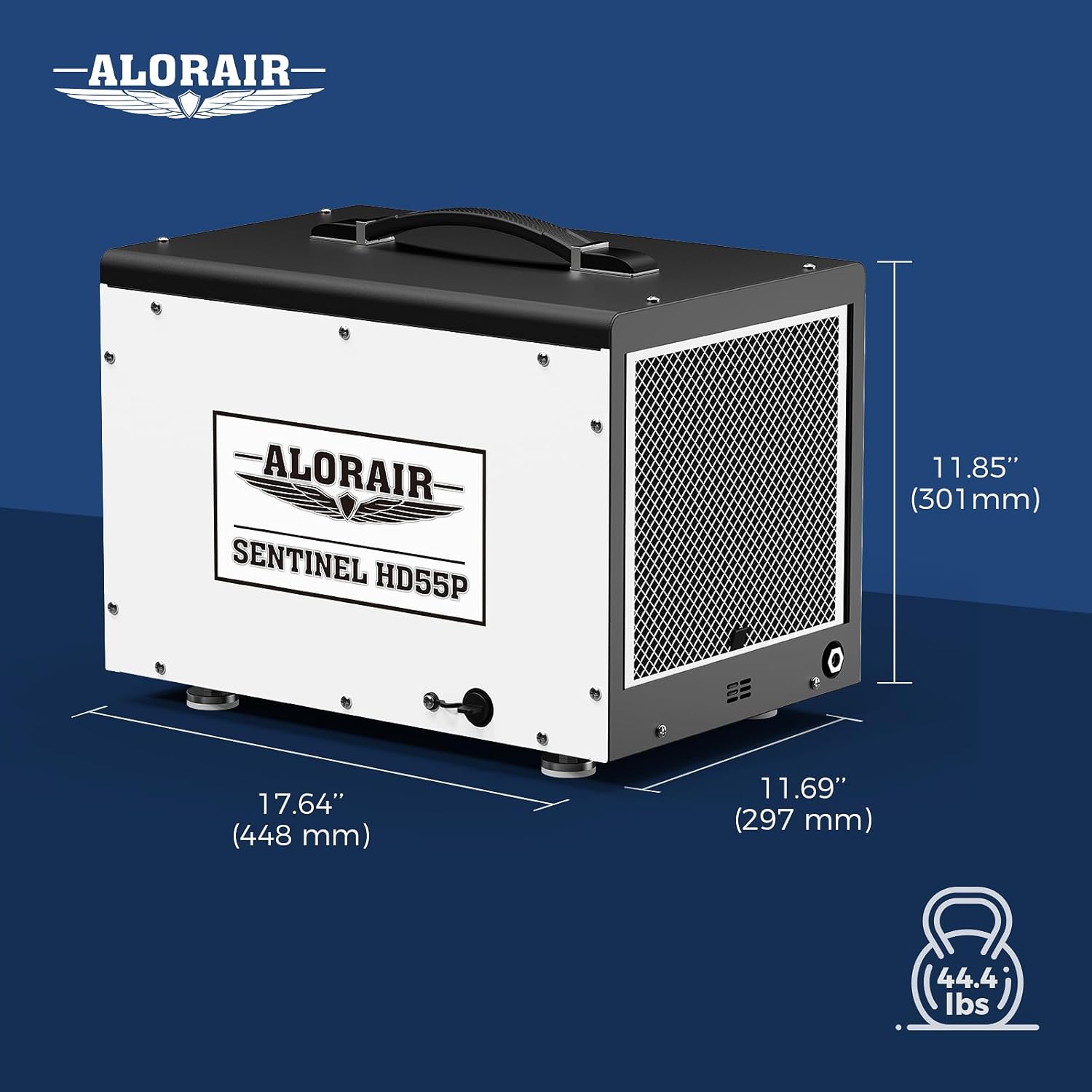ALORAIR Crawl Space Dehumidifier, 120 PPD Crawlspace Dehumidifiers with Drain Hose and Pump for Basement, Portable Compact Auto Defrost Under House Industry Commercial Dehumidifier