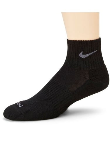 nike quarter socks black