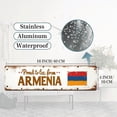 thumbnail image 3 of "Proud to be from Armenia" Tin Sign - 16x4 Inches National Pride Decor for Wall, Great for Bedroom, Living Room, Office | indie room decor, unique wall decor, vintage decor for home, 3 of 4