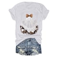 thumbnail image 4 of Halloween Shirts for Women T-Shirts for Women Casual Graphic Tee with Round Neck and Distinct Pattern Seasonal Summer Out for Jeans White XXL, 4 of 5