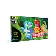 Luma World Dino Quest STEM Educational Brain Game for Kids 8  Years to Learn Math, Measurements, Units, Race and Chase Strategy to Collect Tokens, 4 Dinosaur Characters, 30 Minutes and 2 to 4 Players