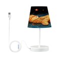 thumbnail image 2 of BZSMCE Table Lamp Creative Starlit Cat Oasis Pattern Simple Pattern Night Light, 2 of 8