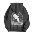 thumbnail image 6 of SONXAHE Shark Print Zip Up Hoodie Womens Oversized Long Sleeve Pocket Jacket Casual Outerwear, 6 of 6