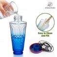 thumbnail image 5 of Kingsyard 18.6 oz Blue Glass Hummingbird Feeder, 5 White Ports, Ant Moat Included, 5 of 8