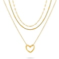 thumbnail image 1 of Collar de corazón JeenMata Pqt de regalo 3 pzas Mujer, 1 of 6