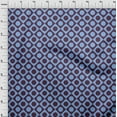 thumbnail image 4 of oneOone Georgette Viscose Medium Blue Fabric Geometric Sewing Craft Projects Fabric Prints By Yard 42 Inch Wide, 4 of 4