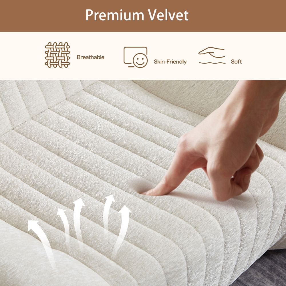 YINGYING Bean Bag Chair for Adults  - Oversized Comfy Beanbag with Armrests Lounge Lazy Floor Sofa Accent Chair for Living Room, Bedroom