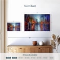 thumbnail image 4 of Elephant Stock City On The River Ii Wall Art - Horizontal Canvas Wall Art - Living Room Wall Decor - Abstract Canvas - Blue And Red Decor By Annette Schmucker - 12" x 8", 4 of 8