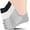 C01-black/White/Gray, variant on Ankle Socks for Women: Cotton Soft Fabric