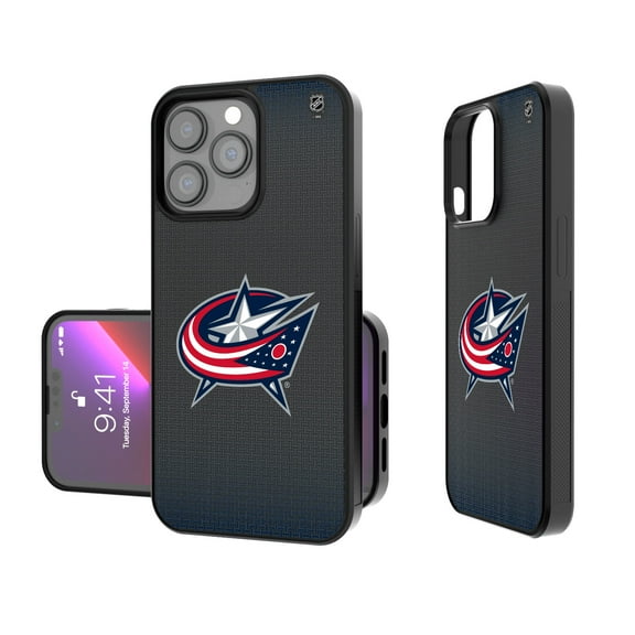Columbus Blue Jackets Linen Logo iPhone Bump Case