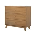 thumbnail image 3 of Max & Lily Solid Wood 3 Drawer Dresser, Pecan, 3 of 7