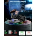 thumbnail image 4 of Upgraded RGB Cooling Fan Charging Station for Xbox Series X Console & Controller, Wireless Dual Charger Dock & Cooler System Stand with 15 Colorful Light Modes for Xbox Series X & Accessories Storage, 4 of 7