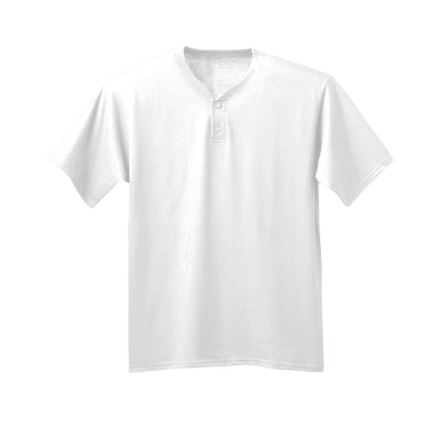 Maillot juvenil Tek Henley de 2 botones BLANCO M A4 NB3143
