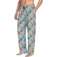 thumbnail image 6 of Picia cartoon Elephant Pattern Mens Soft Woven Cotton Elastic Waistband Sleep Pajama Pant Lounge Sleep Pant With Pockets And Drawstring-X-Large, 6 of 6