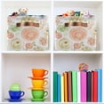 thumbnail image 7 of Succulents and Leaves Storage Basket, Durable Canvas Organizer With Handles Large Collapsible Storage Bins Boxes for Home Office - 1 Pack Home Decor, 7 of 7