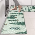 thumbnail image 2 of Kitchen Rugs Sets Of 2,Light Green Christmas Tree and Snow Pattern Anti Fatigue Kitchen Mat Rugs Non Slip Washable,Decorative Kitchen Floor Mats for Kitchen,Sink,Laundry,17"X47", 2 of 5