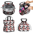 thumbnail image 2 of Pioneer Flower Floral Print Pattern Drawstring Lunch Bag Women - Drawstring Lunch Bag Insulated for Work Office - Stain-Resistant Large Lunchbags for Women with Multi-Pockets, 2 of 6