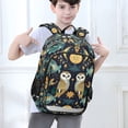 thumbnail image 6 of FORMRS Unisex School Backpack 17" Student Travel Bag with Laptop Compartment, Brown Mystical Owls, 6 of 7