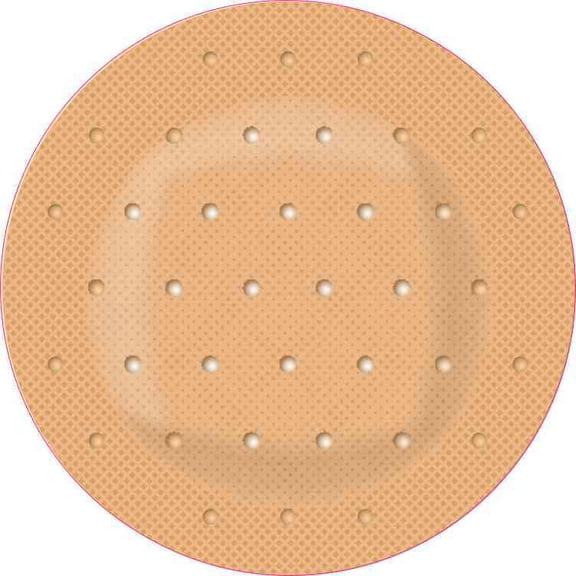5in x 5in Circular Bandage Sticker
