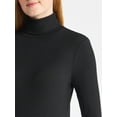 thumbnail image 5 of Time and Tru Women's Ribbed Turtleneck with Long Sleeves, Sizes XS-XXXL, 5 of 6