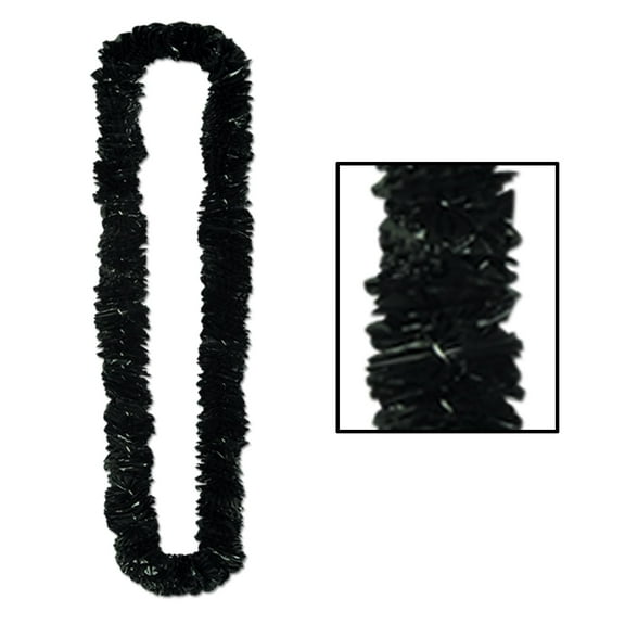 Beistle Soft-Twist Poly Leis black (Case of 144)