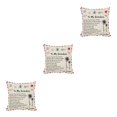 thumbnail image 2 of Ounissouiy Funda de almohada Funda de almohada cuadrada de fibra Funda de cojín de sofá lavable con letras, Mom to Dor Type1 NO1, 2 of 6