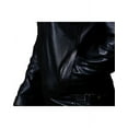 thumbnail image 4 of Cafe Racer Leather Motorcycle Jacket With Snap Button Black Leather Moto Jacket Mens Black Leather Biker Jacket Cafe Racer Biker Jacket size S, 4 of 5